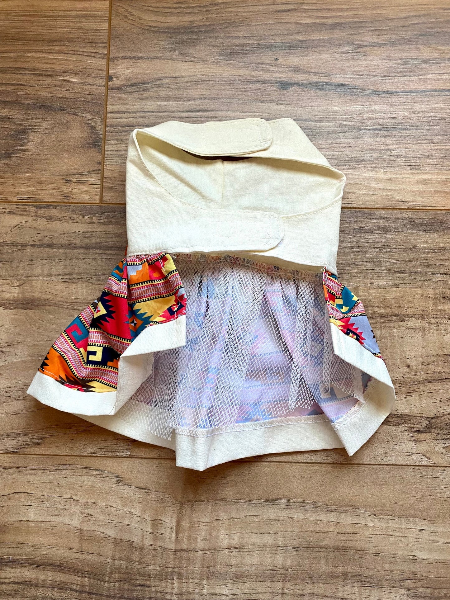 Orange grecas dress