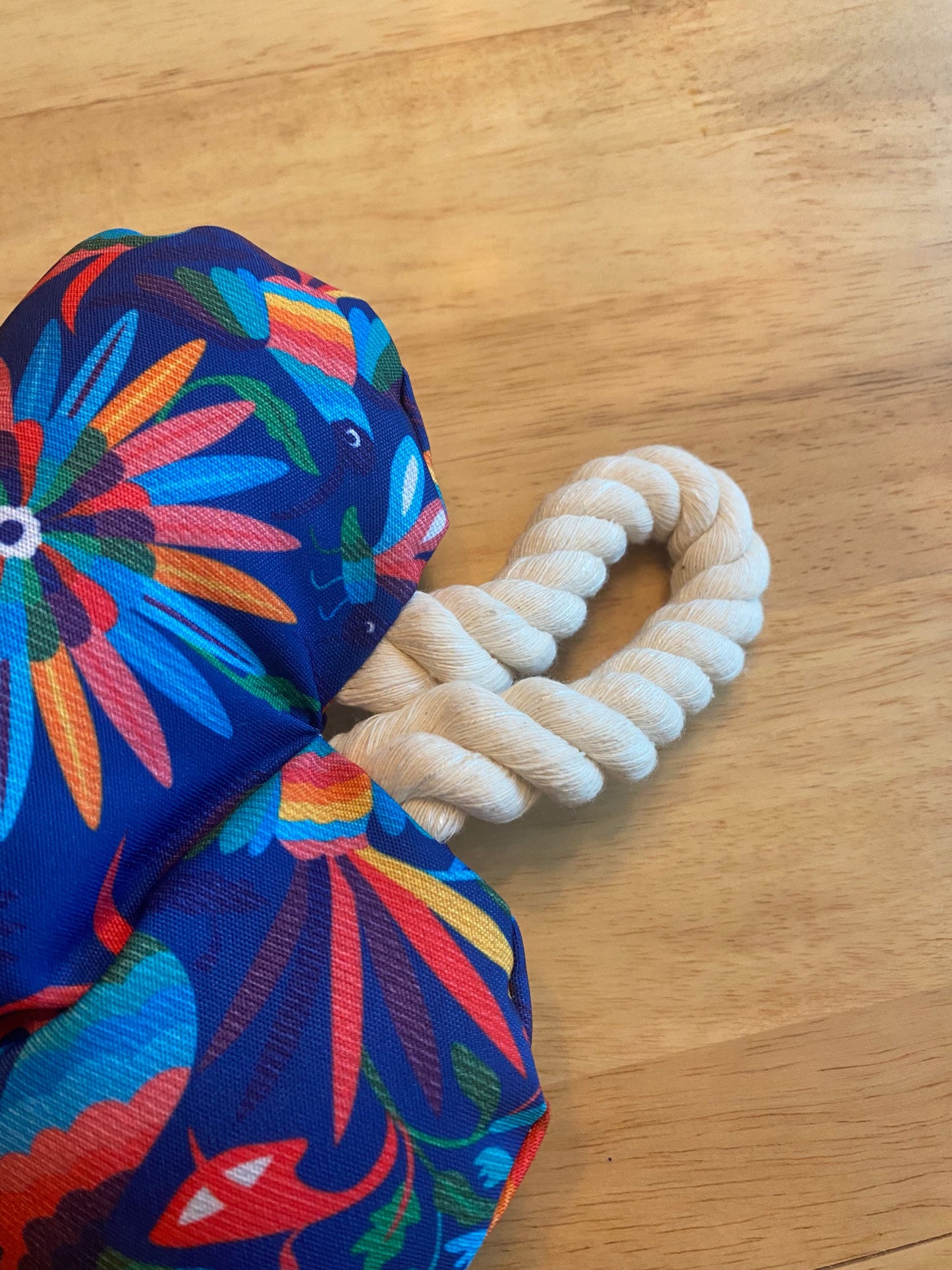 Blue colorful otomi dog toy