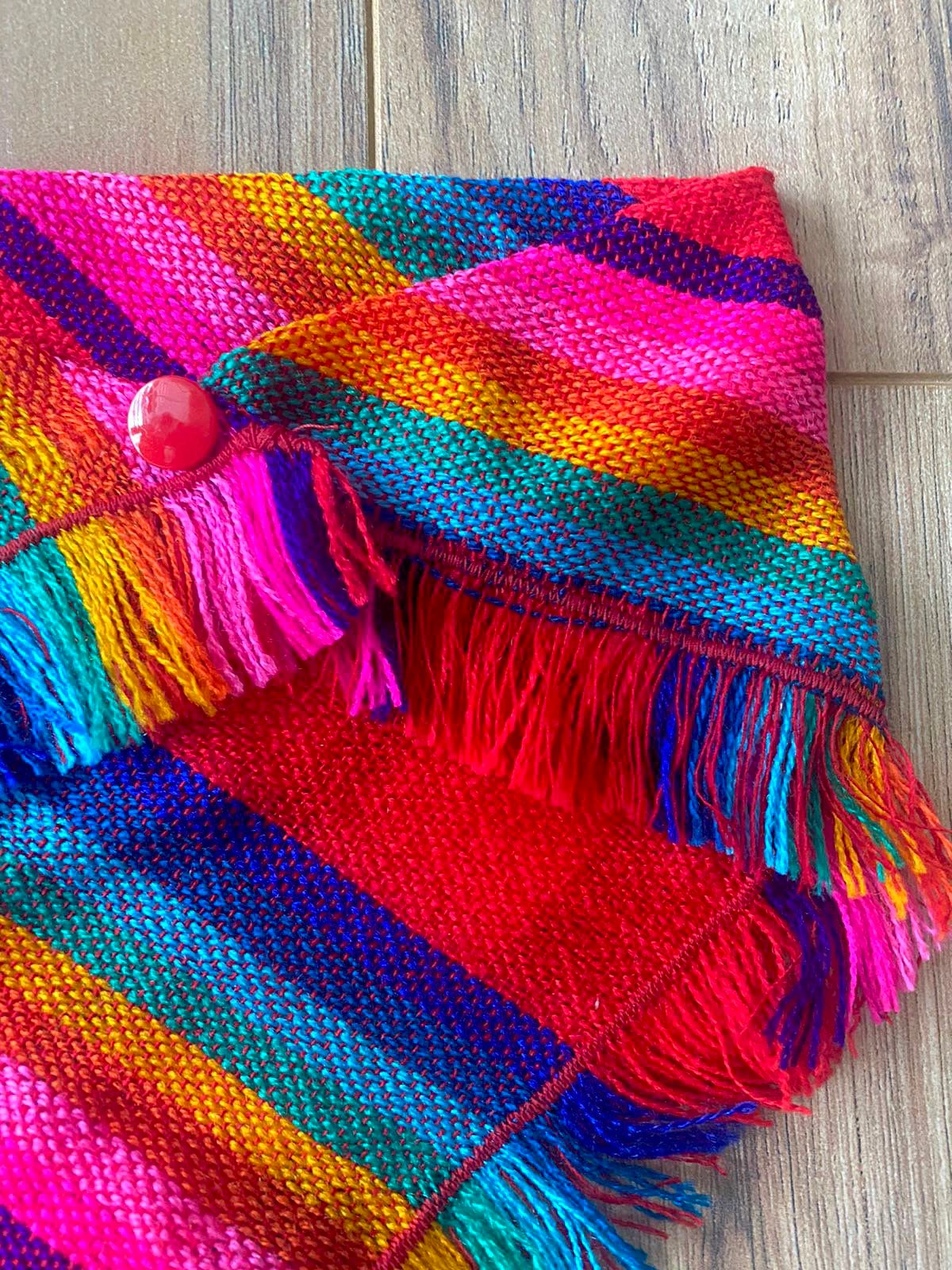Red Rainbow fringe bandana