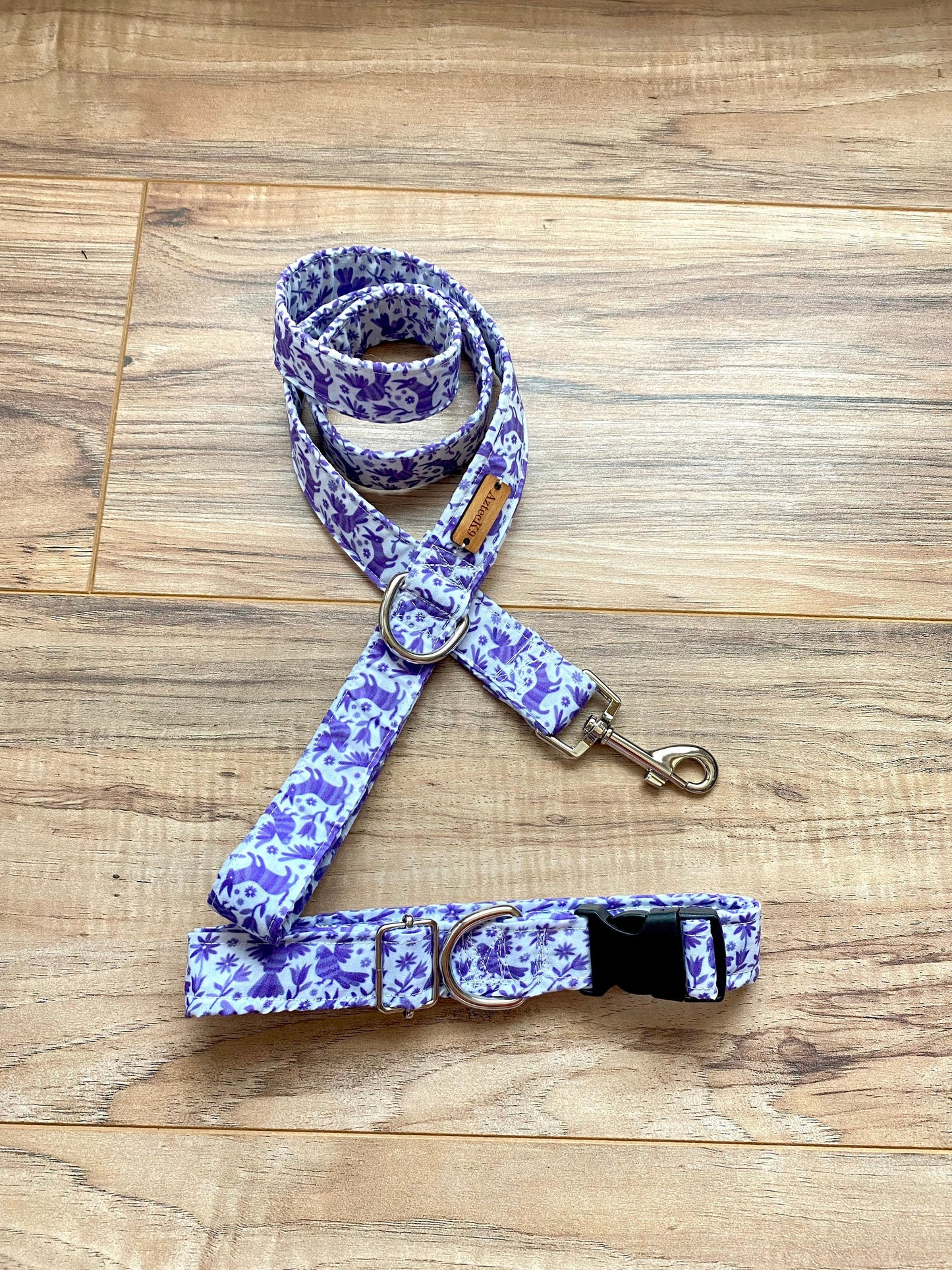 Purple Otomi Dog Collar