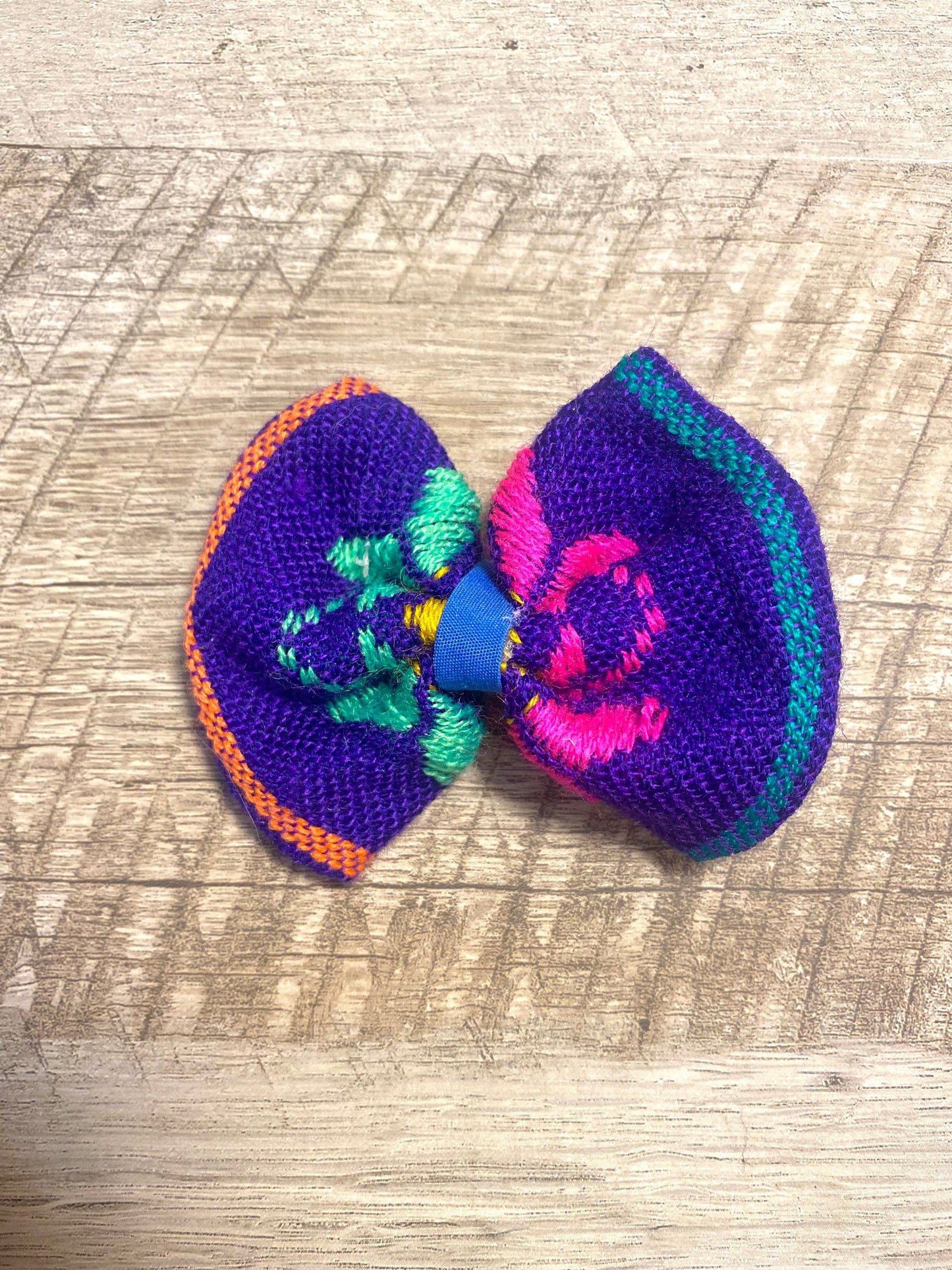 Purple starts hair bow