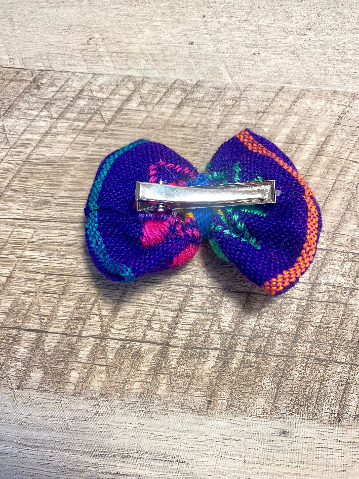 Purple starts hair bow
