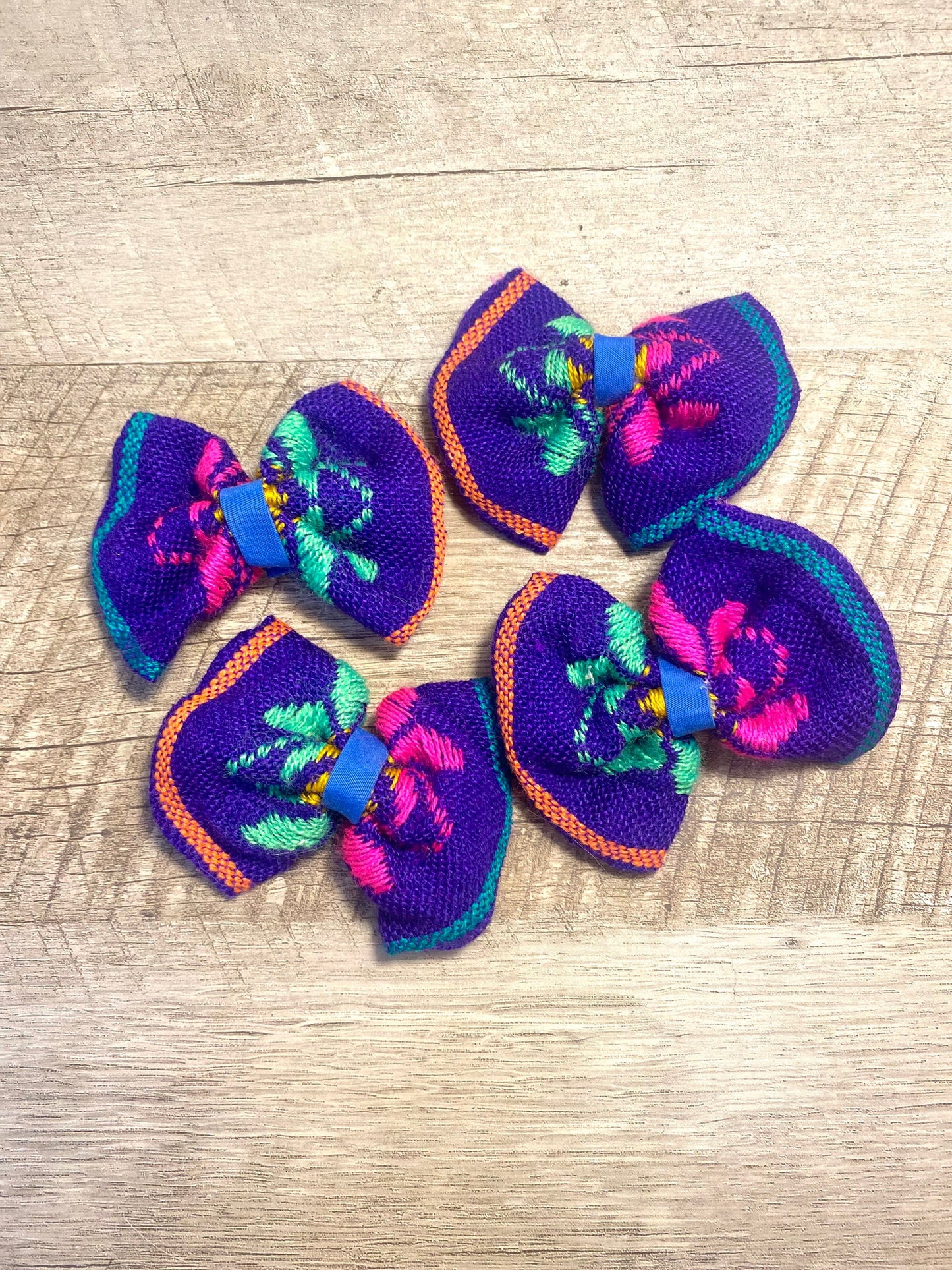 Purple starts hair bow