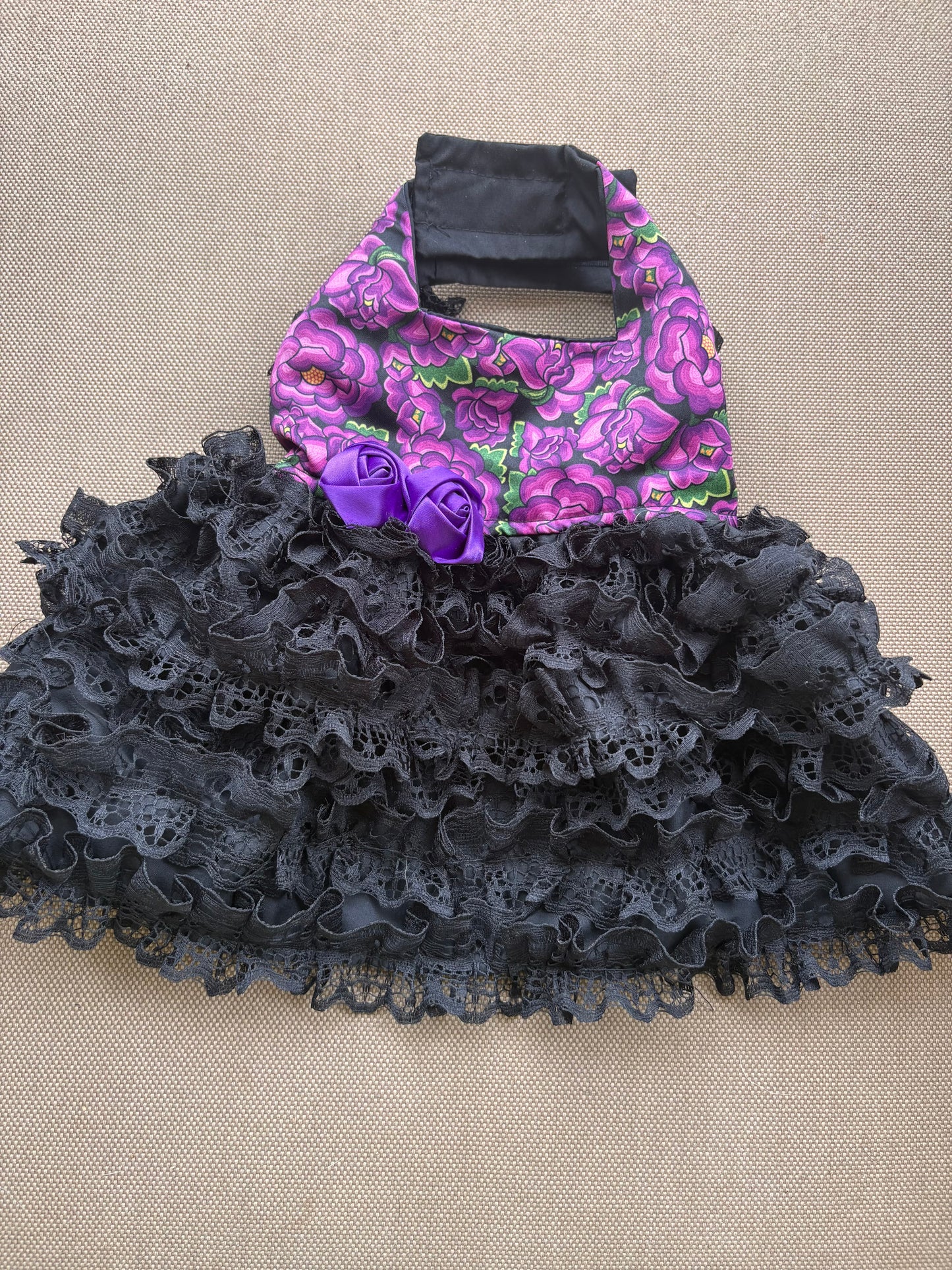 Purple flowers dress