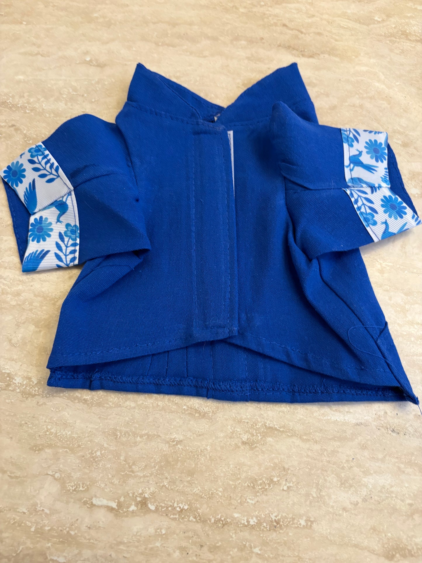 Blue otomi guayabera