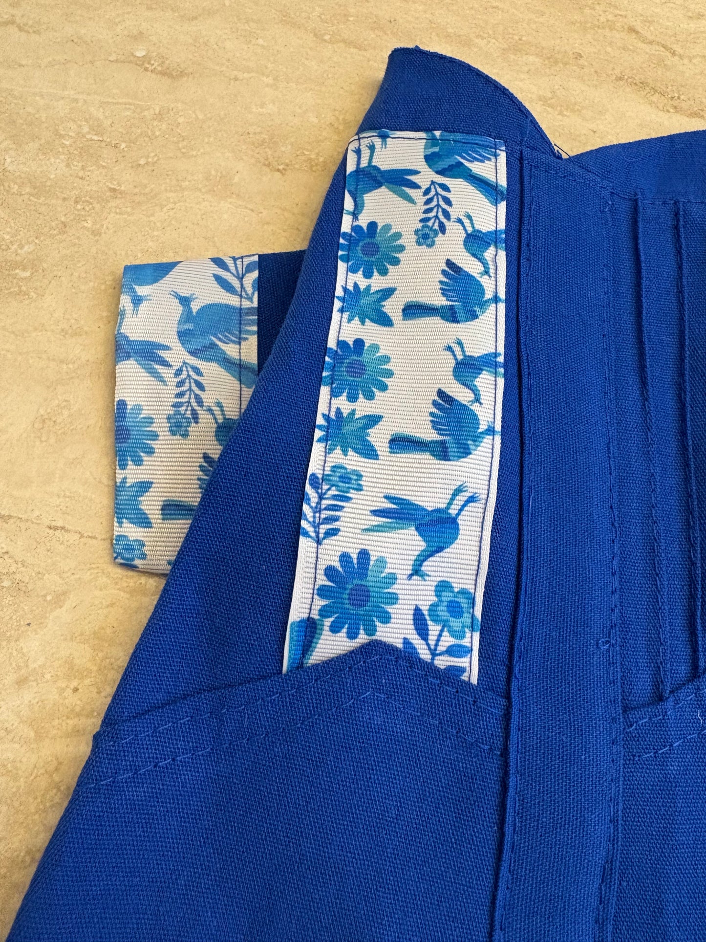 Blue otomi guayabera