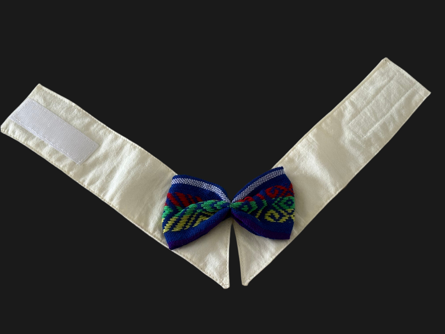 Shirt collar with bow tie