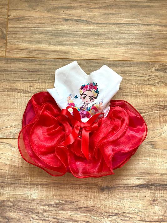 Red Frida Dress