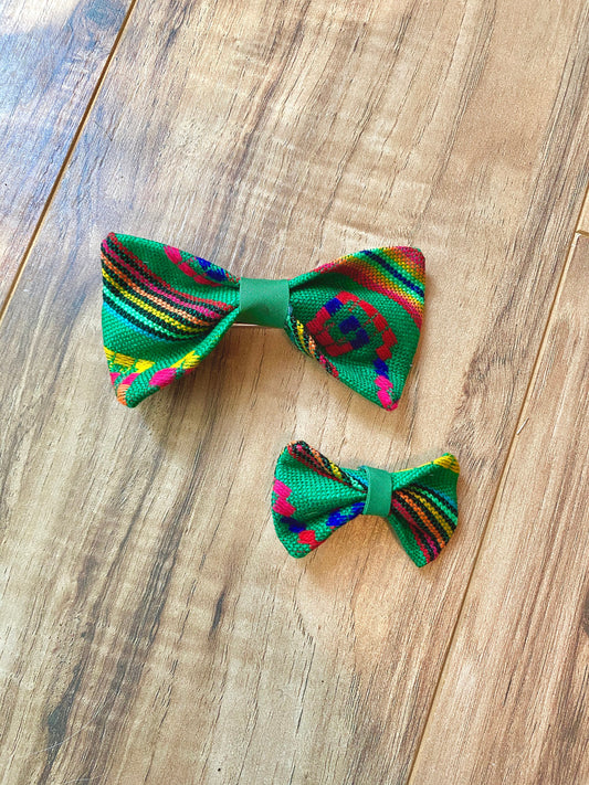 Green colorful  Bow or Bowtie