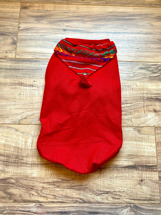 Red shirt with bandana
