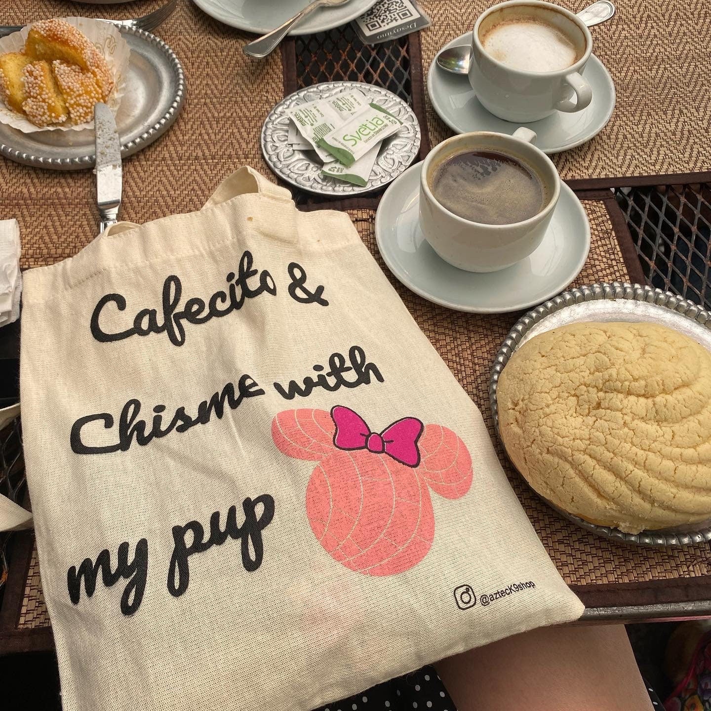 Cafecito and chisme small bag