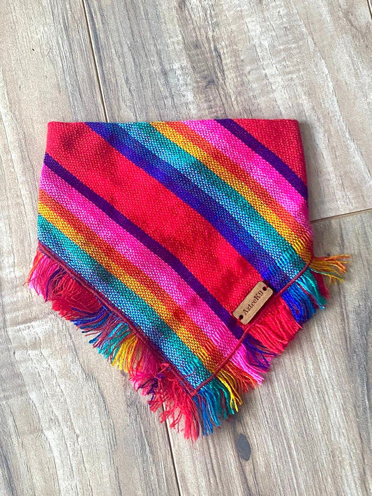 Red Rainbow fringe bandana
