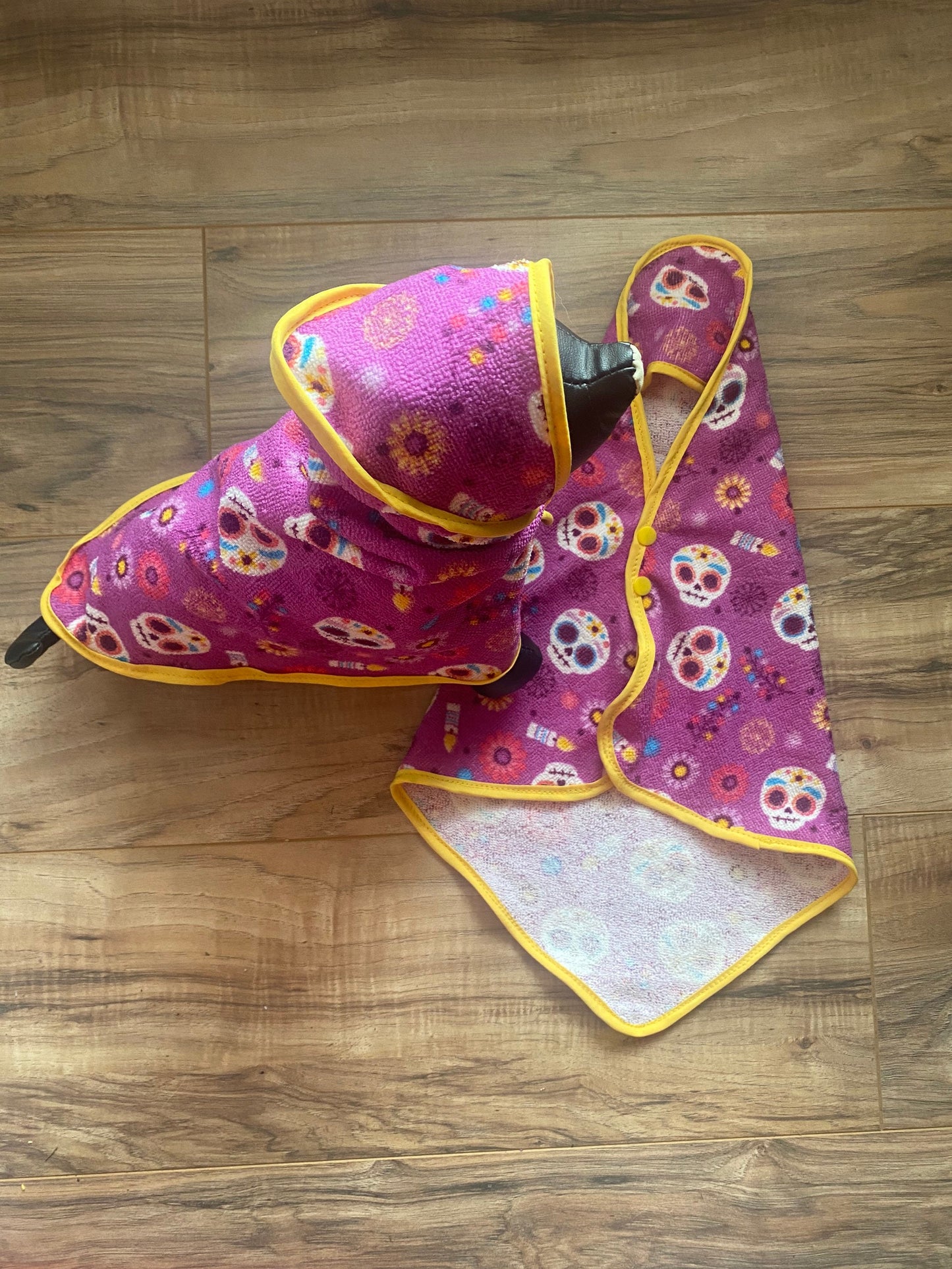 Día de los muertos bath robe