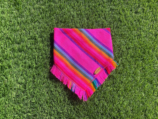 Pink striped Bandana