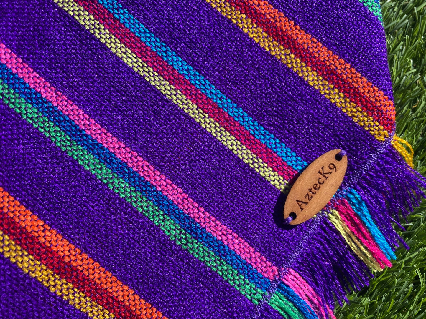Purple striped Bandana